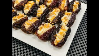 Orange Walnut Stuffed Dates - Dates Stuffed with Cream Cheese, Walnuts, Honey & Orange Zest by Best Tested Recipes 1,051 views 3 years ago 3 minutes, 38 seconds