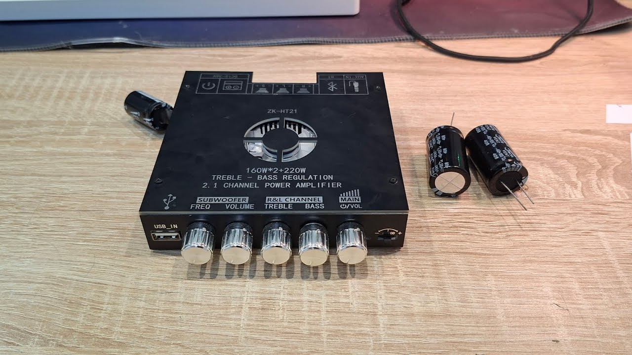 ДОРАБОТКА ZK-HT21 УСИЛИТЕЛЯ ВПАЯЛ КОНДЕЦАТОРЫ 2 КАНАЛА ПО 160 ВАТТ И 220 ВАТТ АВТОЗВУК ДОМА ДОМАШНИЙ