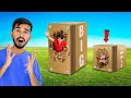 Big vs small unbreakable box challenge  100 layers cardboard trap