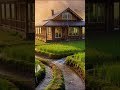 ASMR RAIN - Beautiful Rainfall Sounds Traditional House Wilderness #fyptiktok #naturesounds #asmr