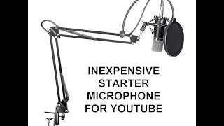 GREAT YOUTUBE STARTER KIT Review of:Microphone & Phantom Power supply Neewer NW-700