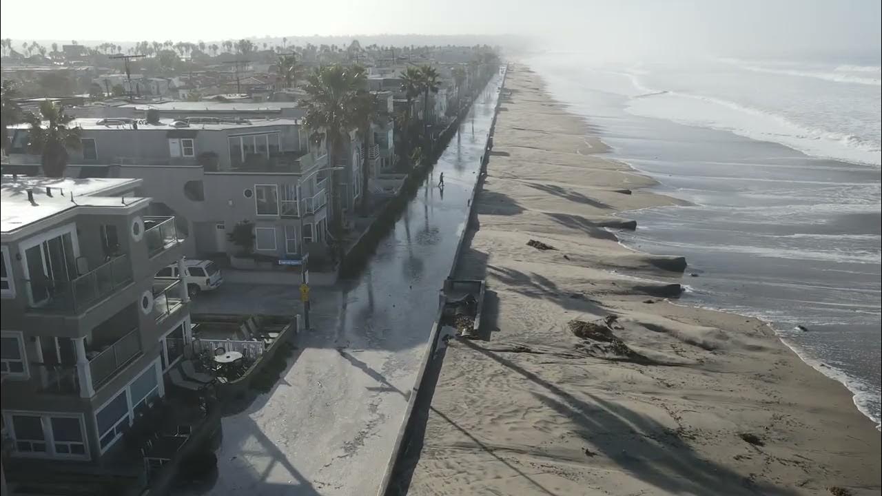 HUGE WAVES Flood Mission Beach San Diego 1/6/2023 YouTube