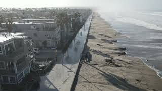 HUGE WAVES Flood Mission Beach San Diego 1/6/2023