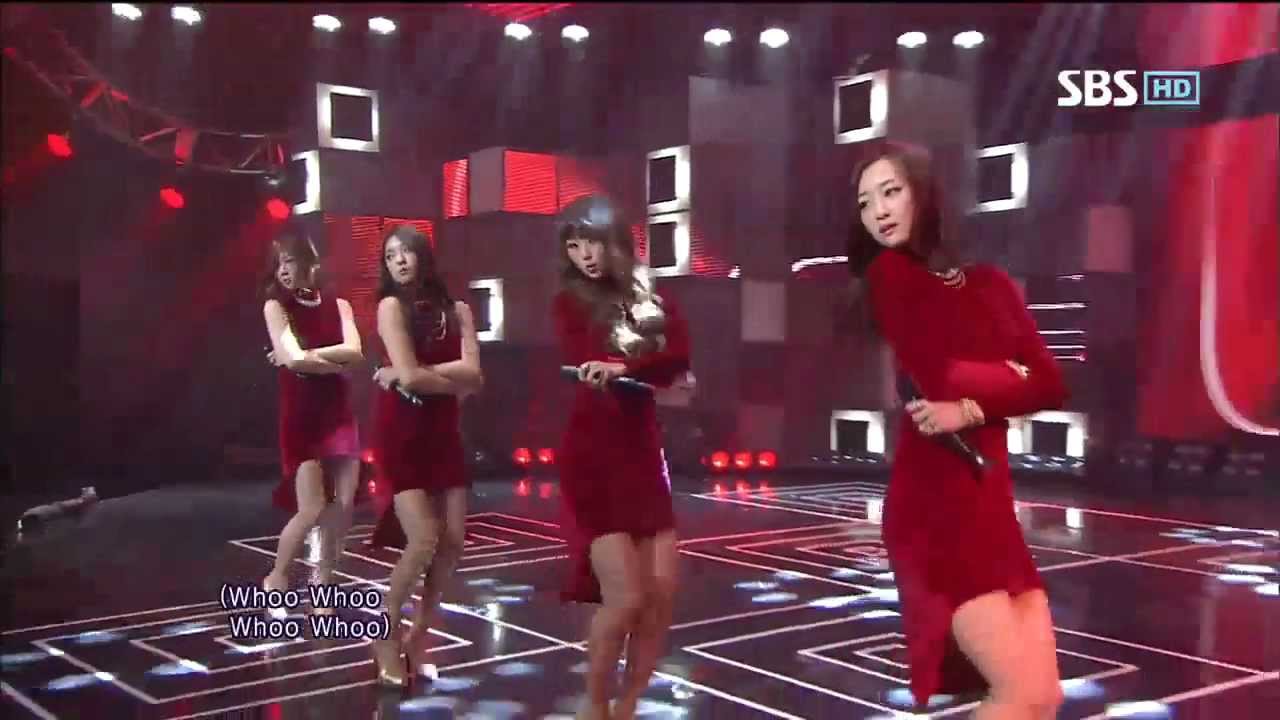 SISTAR [Я один] @SBS Inkigayo Популярная песня 20120429