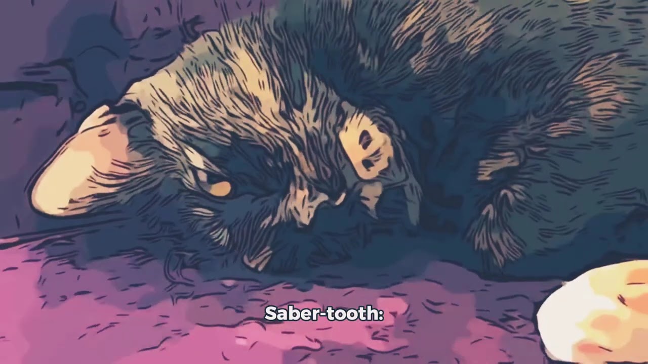 Saber tooth tiger vs Timber wolf!! Who would win?