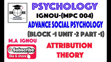 #IGNOU MPC 004 ||#M. A  Psychology||#Advance Social Psychology ||#Block 1||#Unit 2||#Part 1