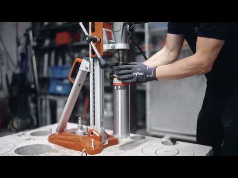 Husqvarna DM540i - How To Drill With Drill Stand