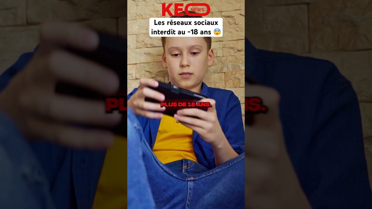 LES RÉSEAUX SOCIAUX INTERDIT AU MOINS DE 18 ANS 😨 (Mauvaise idee ?) #shorts #drama #college #tiktok