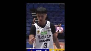 Letran Knights Shooting guard Chad Gammad. NSAC Player of the game .