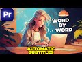 How to ADD AUTOMATIC SUBTITLES in Premiere Pro