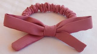 كيف يمكنك صنع ربطة شعر جميلة scrunchies  ببقايا أي نوع من القماش في وقت الفراغ .