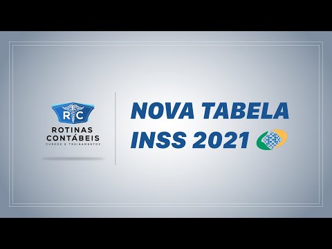 NOVA TABELA DE INSS 2021 | SALÁRIO MÍNINO 2021