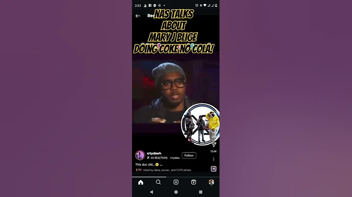 Nas Speaks On Mary J Blige Snorting Cocaine on Front Of Him #Nas #maryjblige #reaction