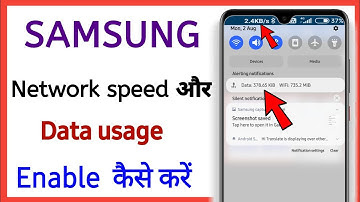 how to enable network speed/data usage on notification || Samsung galaxy M31