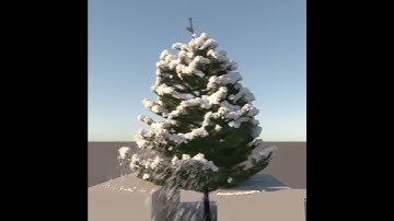 tyflow RnD shaking snow off a tree