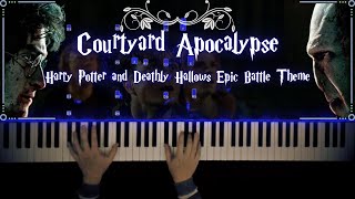 Courtyard Apocalypse - Epic Battle Theme - Harry Potter and the Deathly Hallows - Piano Tutorial