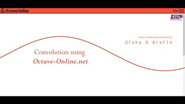 MATLAB Code for Convolution Operation using Octave-Online.net in Bangla