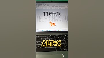 how to insert tiger 🐅 symbol shortcut key in word #viral #learning #reels #tech #shorts