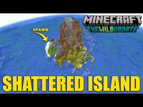 Shattered savanna island village with ruined portal at spawn! Minecraft 1.19 Seed [JAVA]