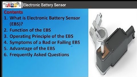 Electronic Battery Sensor
