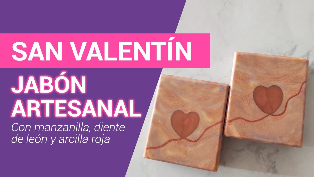 Haciendo jabón de San Valentín - explicación del diseño  #jabónartesanal #jabonesartesanales
