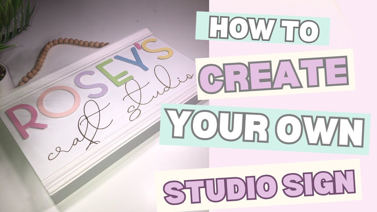 🏼Make a Stunning Pastel Sign for Your Creative Space 🏼Gorgeous Pastel ...