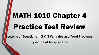 MAT 1010 Chapter 4 Practice TEST Review