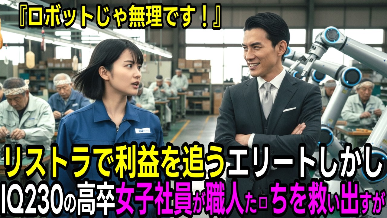 町工場の高齢職人をゴミ扱いしIQ230の高卒作業員を見下したエリート専務、わずか3日後に生産性を10倍に跳ね上げられ左遷される羽目に