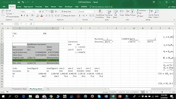 Affordable Chem Eng Tools - CSTR in Excel Part 2 keying in reaction kinetics