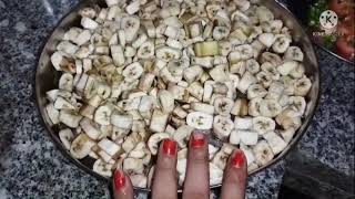 Kacche Kele Ki Sabji Banane Ki Recipeduggu Mumma Vlogs