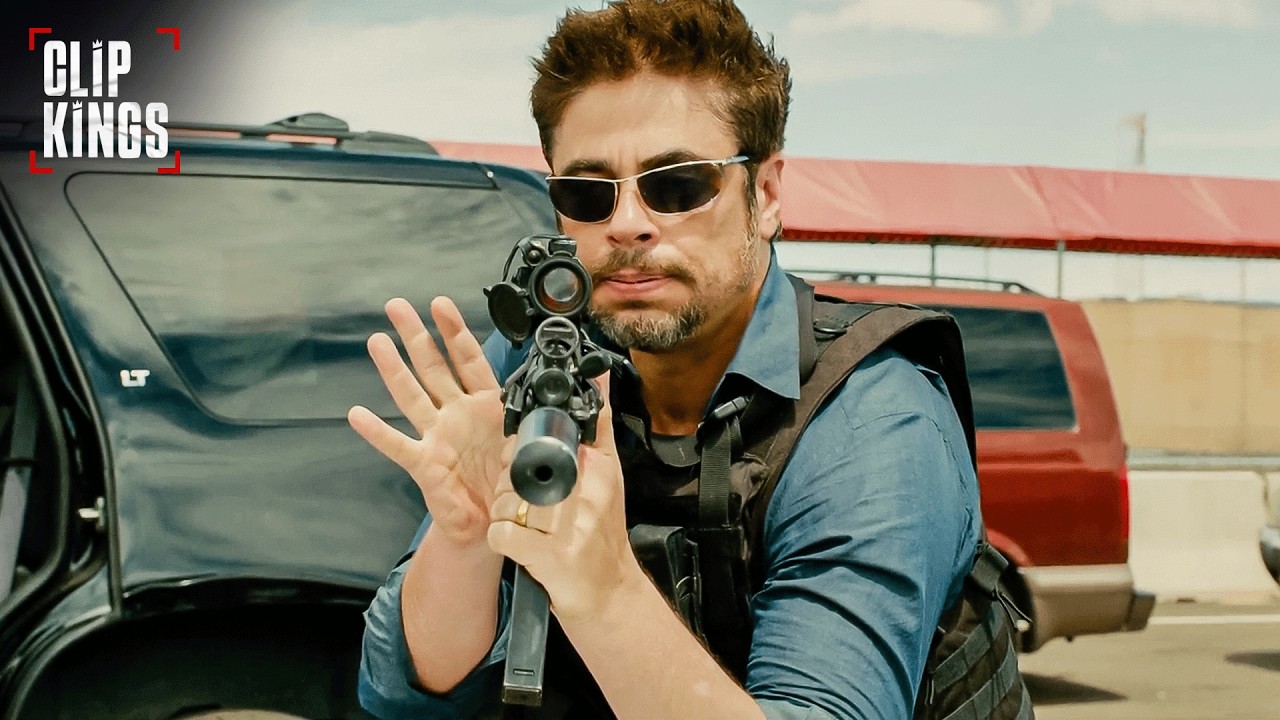 Sicario's Explosive Highway Gunfight (Benicio del Toro) | Sicario