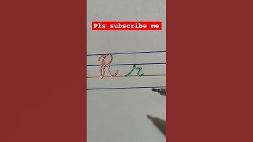 Cursive writing # how to write capital & small letter 