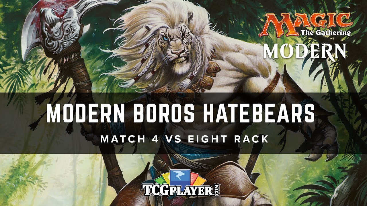 [MTG] Modern Boros Hatebears | Match 4 VS Eight Rack - YouTube