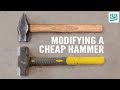 Blacksmith Cross Pein Hammer from a Cheap Modified Sledge