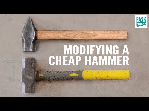 Blacksmith Cross Pein Hammer from a Cheap Modified Sledge