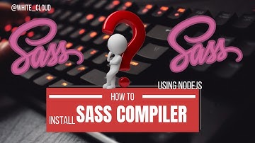how to install sass using nodejs