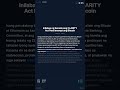 Ang batas na ito ay maaaring magpalaya sa Bitcoin #shorts