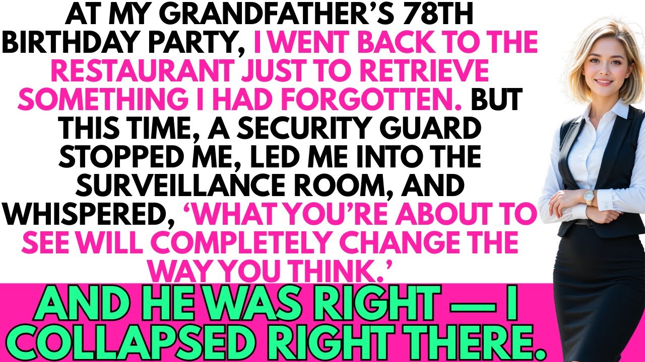 At my grandfather's party, security played a video no one expected...and my future ended there. now!