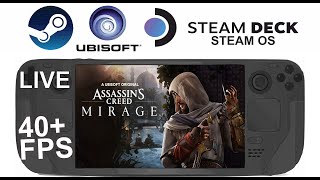 Steam Deck  Assassins Creed Mirage. 800P Low - High & Optimal