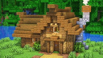 Minecraft: How To Build a Small Survival House | Small Survival House Tutorial