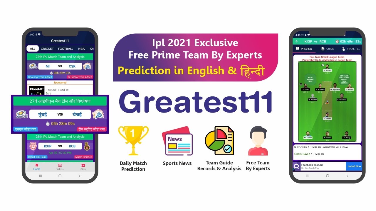 Greatest11 Fantasy Teams with Video Explanation