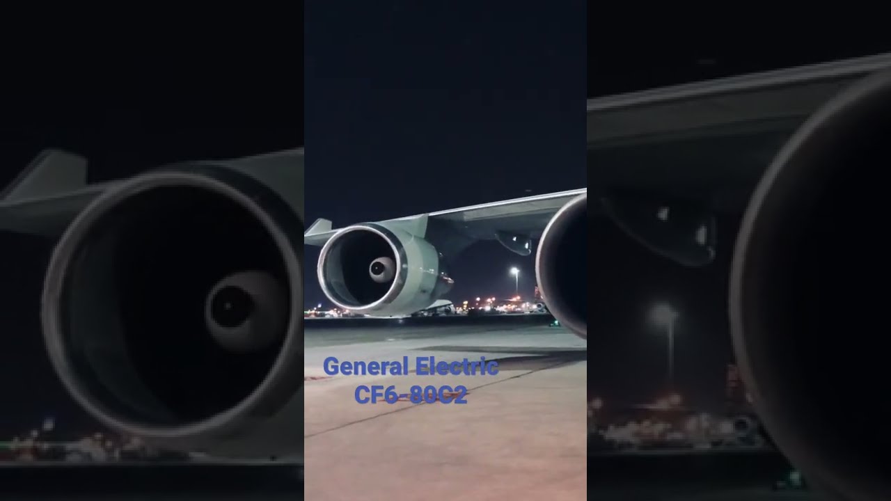 Boeing 747-400 Engines | General Electric CF6-80C2 | Boeing 747 | CF6 | Airplane Engine |