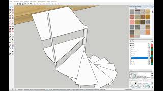Проектируем винтовую лестницу в ScetchUp | Маленький проём