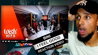First Time Reacting to BINI performs "I Feel Good" LIVE on Wish 107.5 Bus