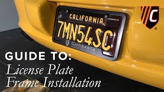How to Install a License Plate Frame the RIGHT Way? | CAM Inc.