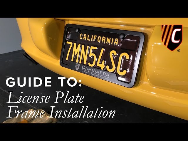 Slimline License Plate Frame  Camisasca Automotive Online Store