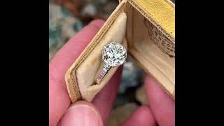 Once upon a time... Antique Engagement Ring Old Euro Diamond 3.85ct J/VS1 GIA, EraGem Sku EJ20962