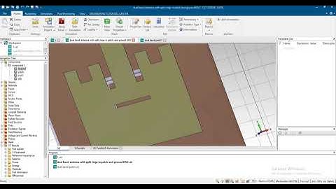 Split ring resonator added in cst to improve bw matching improve results in cst hfss feko ie3d