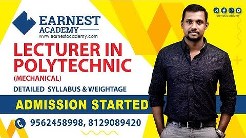 Polytechnic Lecturer - Mechanical Engineering | Kerala PSC | Syllabus discussion