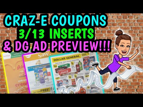 🎉GIVEAWAY, COUPON INSERTS, & DG AD PREVIEW!🎉DOLLAR GENERAL AD PREVIEW 3/13-3/19🎉EXTREME COUPONING🎉